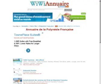 Annuaire-Polynesie.com(Polynésie) Screenshot