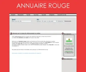 Annuaire-Rouge.info(Annuaire Rouge info) Screenshot