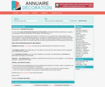 Annuairedecoration.fr(Annuaire décoration) Screenshot