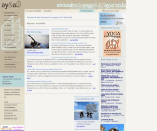 Annuaireduyoga.com(AY&A l’annuaire du yoga) Screenshot