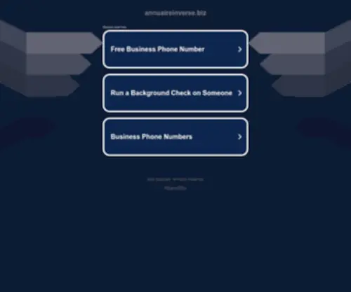 Annuaireinverse.biz(Annuaire inverse) Screenshot