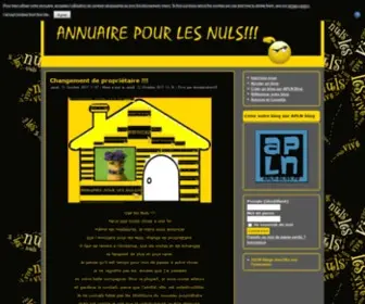 Annuairepourlesnuls.fr(Site en maintenance) Screenshot