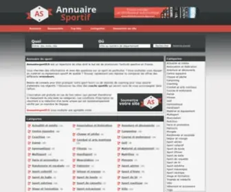 Annuairesportif.fr(Annuaire sport) Screenshot