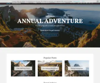 Annualadventure.com(Annual Adventure) Screenshot