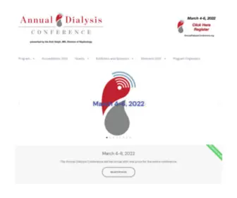 Annualdialysisconference.org(Presented by the Karl Nolph) Screenshot