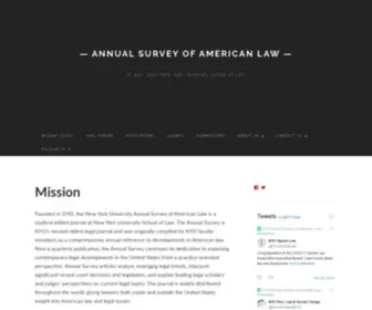 Annualsurveyofamericanlaw.org(Annual Survey of American Law) Screenshot