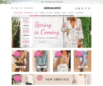 Annualwoo.com(Dresses, Shoes and Accessories On Sale Today) Screenshot