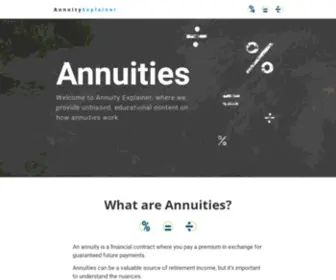 Annuityexplainer.com(AnnuityExplainer map) Screenshot