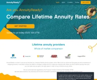 Annuityready.com(Compare Pension Lifetime Annuity Rates) Screenshot
