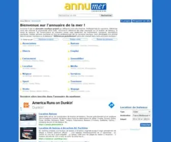 Annumer.fr(Annuaire du nautisme gratuit : Référencement gratuit et rapide de votre entreprise) Screenshot