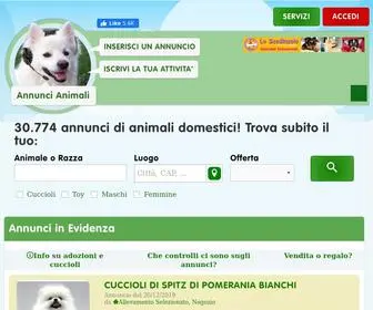 Annuncianimali.it(Annunci cani) Screenshot