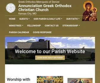 Annunciationkc.org(Annunciation Greek Orthodox Christian Church) Screenshot