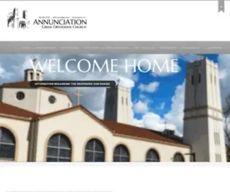 Annunciationsac.org(Greek Orthodox Church of the Annunciation) Screenshot