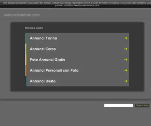 Annunciconfoto.com(Annunci con foto Gratuiti in Italia) Screenshot