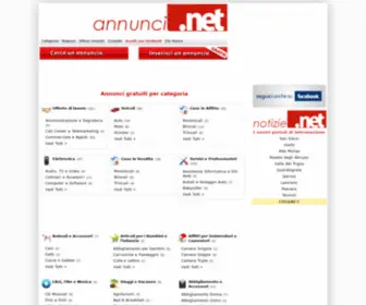 Annuncipuntonet.net(Annunci gratuiti per categoria) Screenshot