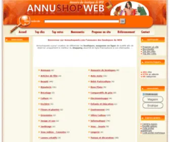 Annushopweb.com(Magasin en ligne) Screenshot