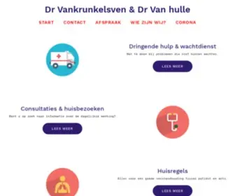 Annvankrunkelsven.be(Dr Vankrunkelsven & Dr Van hulle) Screenshot