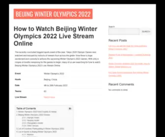 Anocolympics.com(How to Watch Winter Olympics 2022 Live Stream) Screenshot