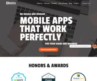 Anoda.mobi(World-class Web & mobile app development agency) Screenshot