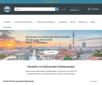 Anodenshop.com(Hersteller von Opferanoden und Kettenanoden) Screenshot