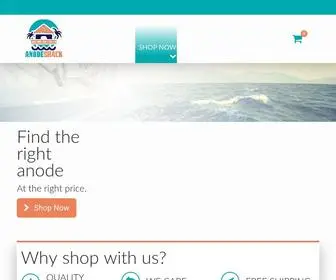 Anodeshack.com(Shop Boat Zinc Anodes) Screenshot