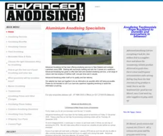 Anodizing.co.nz(ADVANCED ANODISING LTD) Screenshot