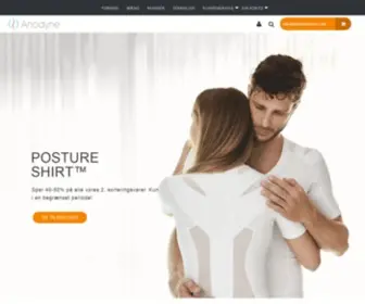 Anodyne.dk(Holdningskorrigerende tøj fra Anodyne®) Screenshot