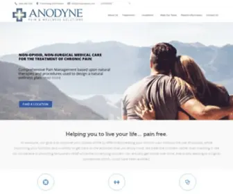 Anodynepain.com(Integrated Pain Management & Regenerative Medicine) Screenshot