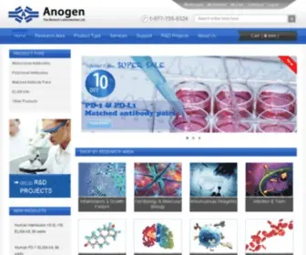 Anogen.net(Yes Biotech Laboratories Ltd) Screenshot