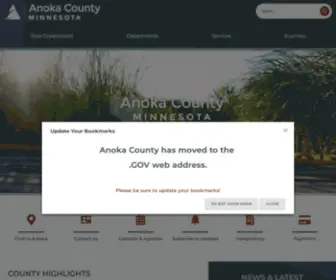 Anokacountymn.gov(Anoka County) Screenshot