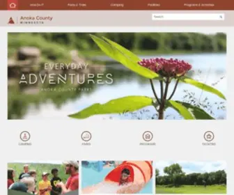 Anokacountyparks.com(Anoka County Parks) Screenshot