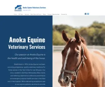 Anokaequine.com(Anoka Equine Veterinary Services) Screenshot