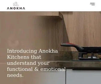 Anokhainteriors.com(Modular Kitchen) Screenshot