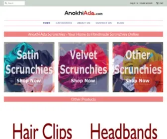 Anokhiada.com(Online Shop for Hair Accessories and Jewellery in India) Screenshot