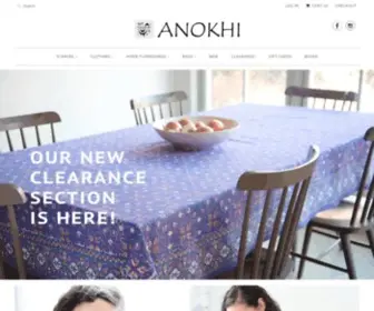 Anokhiusa.com(ANOKHI USA) Screenshot