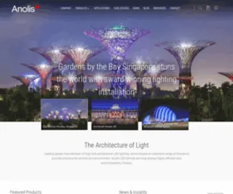 Anolislighting.com(Architectural LED Lighting Solutions) Screenshot
