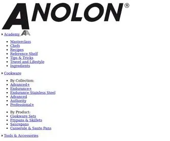 Anolon.com.au(Stylish Gourmet Cookware) Screenshot