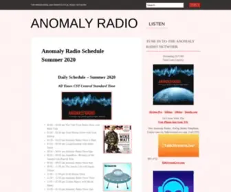 Anomalyradio.com(Elfis Anomaly Network Member Site) Screenshot