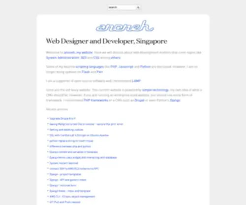 Anoneh.com(Web Developer) Screenshot