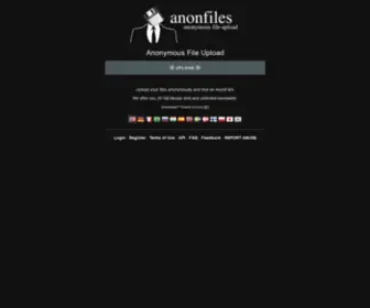 Anonfile.com(Anonymous File Upload) Screenshot