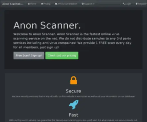 Anonscanner.com(Anonscanner) Screenshot