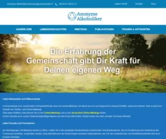 Anonyme-Alkoholiker.de(Anonyme Alkoholiker im deutschsprachigem Raum) Screenshot