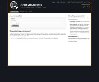 Anonymizer.info(Anonymizer info) Screenshot