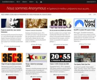 Anonymous-France.eu(Anonymous France) Screenshot