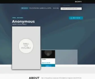 Anonymous-Movie.com(Sony Pictures Entertainment) Screenshot