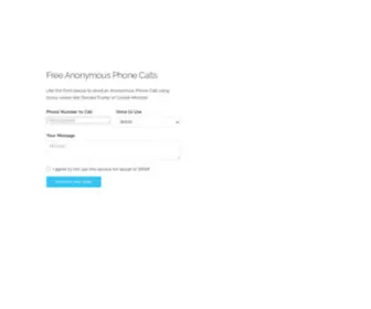 Anonymous-Phone-Calls.com(Free Anonymous Phone Calls) Screenshot