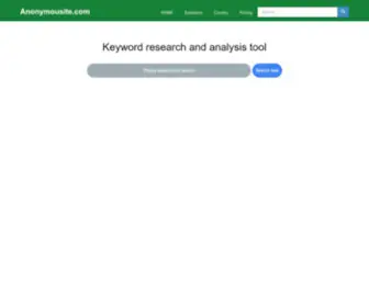 Anonymousite.com(Keywords on Searching) Screenshot