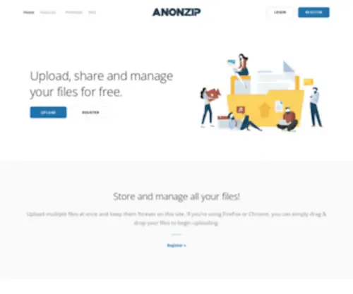 Anonzip.com(Anonzip) Screenshot