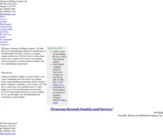 Anopros.com(Alumin-Art Plating Company, Inc) Screenshot