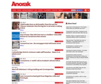 Anorak.co.uk(Anorak News) Screenshot